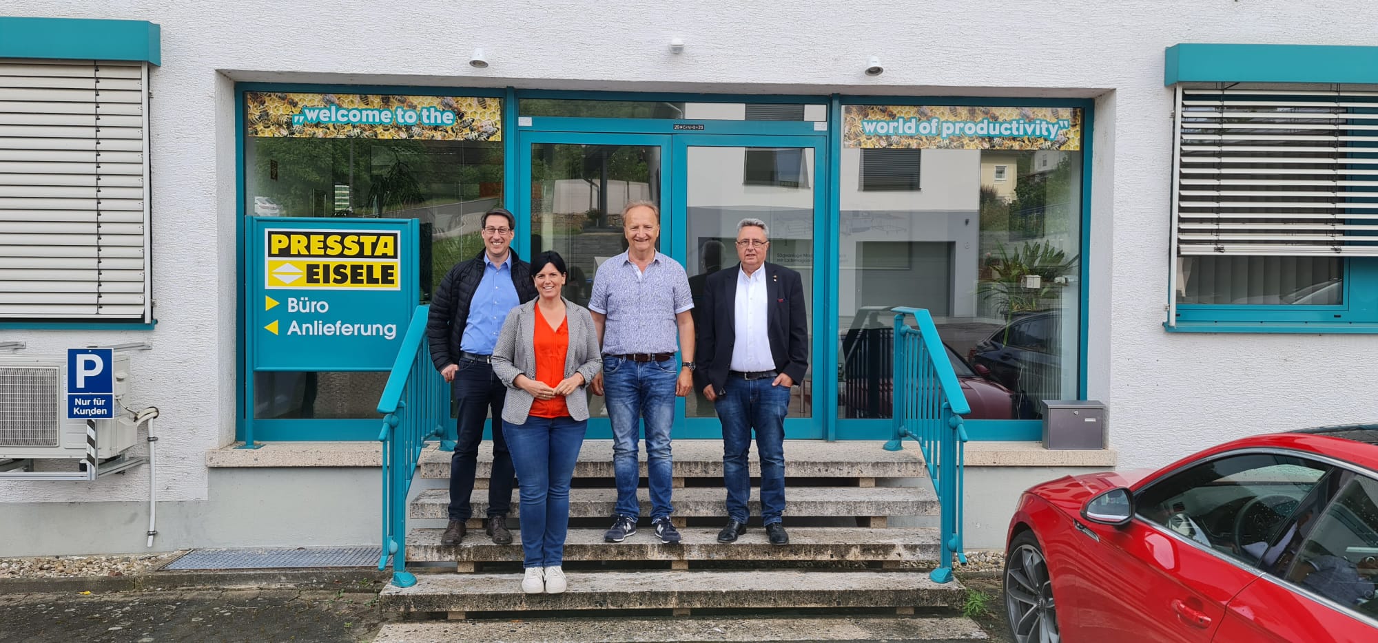 Bürgermeisterkandidat Jürgen Hoffmann gemeinsam mit Carina Konrad MdB auf Tour durch die VG Zell (Mosel)